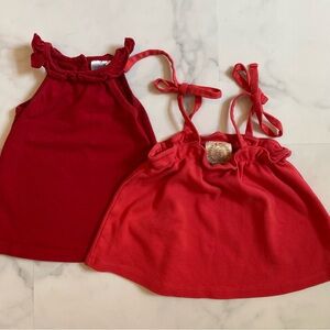The Beaufort Bonnet Company | Little English - Red Toddler Top Bundle - Size: 3T